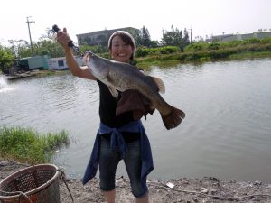 バラマンディとったぞー!!