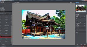 Topaz Adjustの処理画面