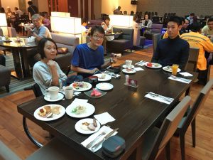 ホテルの最後の朝食