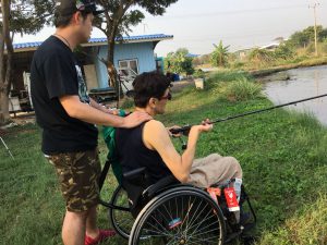 私とH氏、ブンマーポンドにて