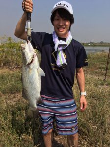 K氏とバラマンディ1