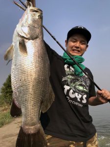 H氏とバラマンディ1