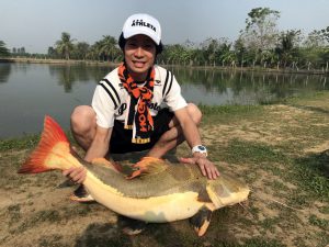 Ｋ氏の良型レッドテール