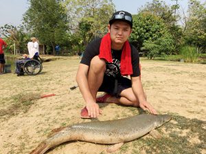 アリゲーターガーとドヤ顔のＨ氏