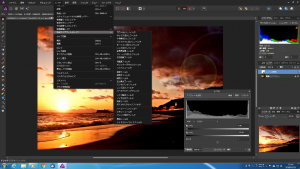 Affinity Photoの編集画面