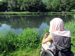 忍野とは思えないほど高温に