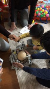 さぁ割りますよ～♪