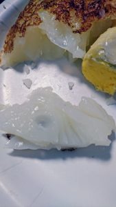 ダチョウの卵はゼラチン質