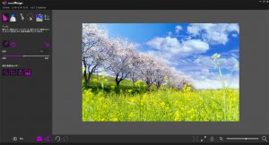 PhotoMirageの作業画面