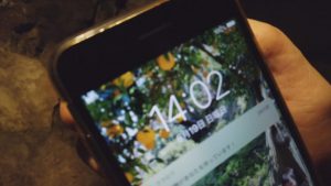 坑道内は圏外です