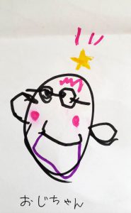 姪っ子からの似顔絵