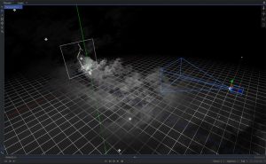 カメラと雲海、雷の位置確認
