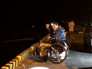 長い夜釣りに突入