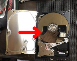 ディスク面は完全な鏡面