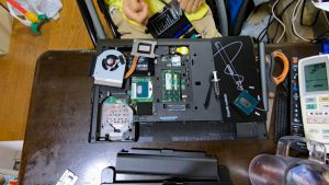 CPUファンを外したところ