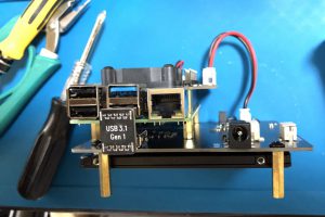 ユニットを組んだ状態（横から）