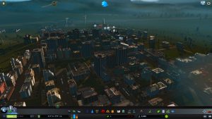 開発中の街の様子