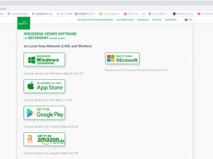 色々な端末で spacedesk 使えます
