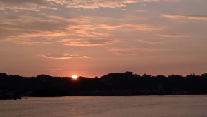 夜が明けてきました