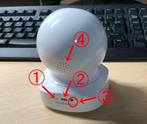 Wansview ネットワークカメラ裏面