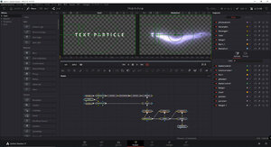 DaVinci Resolve 17のFusionページ