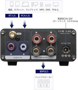パワーアンプAIYIMA A05 の裏面