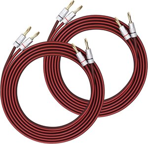 HONKENT バナナプラグ付スピーカーケーブル