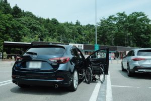 パーキングで休憩