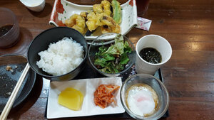 うつぼの天ぷら膳