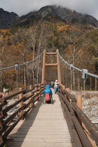 梓川を渡り対岸へ