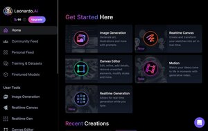 生成AI Leonardo.Aiの操作画面