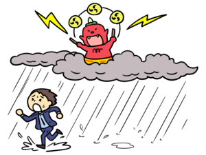 雷様が追ってくる！