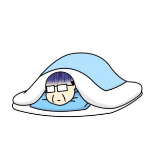 雨に濡れ寝込む