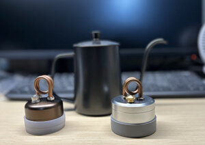 コーヒーポットとパイトーチ風バーナー