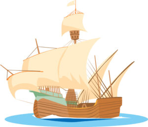 大航海時代の帆船イメージ画像